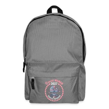 Bientôt Maman 2027 Annonce Grossesse Cadeau - Sac à dos - gris éléphant - Devant