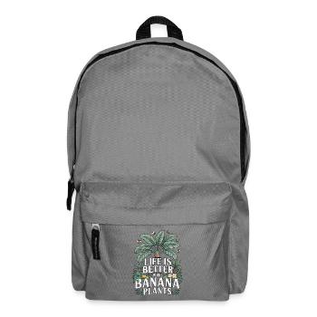 La vie est meilleure avec les bananiers - Sac à dos - gris éléphant - Devant