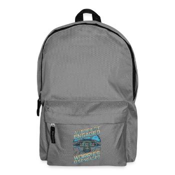 Pilote privé pilote automatique engagé instructeur de vol - Sac à dos - gris éléphant - Devant