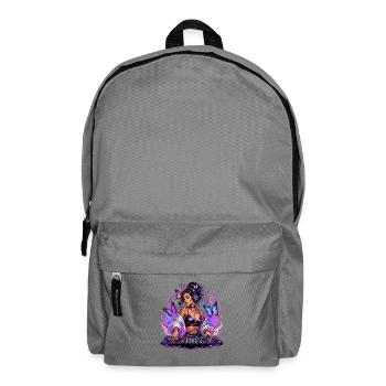 Night DJ in with butterfly flair - Backpack - elephant grey - Front