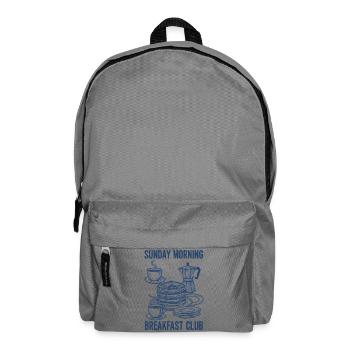 Breakfast Brunch Coffee Sunday Morning Breakfast - Backpack - elephant grey - Front