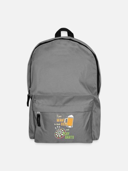 Dart Dartboard Dartpfeil - Rucksack - Mittelgrau