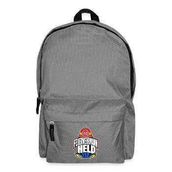 Feuerwehrmann Held 112, Firefighter Hero Gift - Backpack - elephant grey - Front