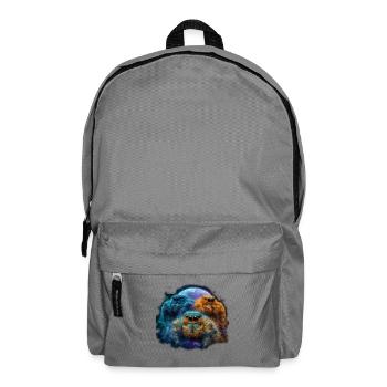 Springspinnen Vollmond Kawaii Chibi Jumping Spider - Rucksack - Mittelgrau - Vorne