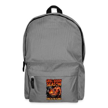 Grillkönig der Flammen - Rucksack - Mittelgrau - Vorne