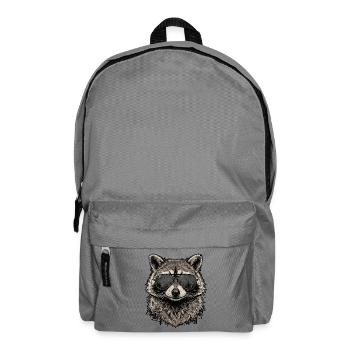 Raton laveur cool - Sac à dos - gris éléphant - Devant