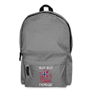 Norvège des fjords Norge Navire scandinave ro-viking - Sac à dos - gris éléphant - Devant