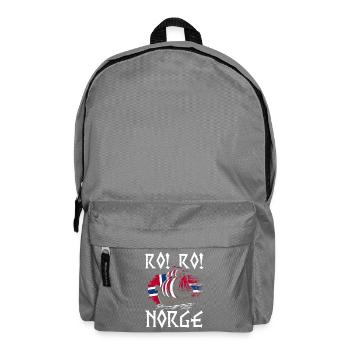 Norvège des fjords Norge Navire scandinave ro-viking - Sac à dos - gris éléphant - Devant