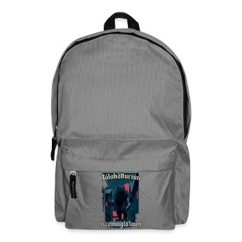 Yule Cat mythical creature ólakötturinn - Backpack - elephant grey - Front