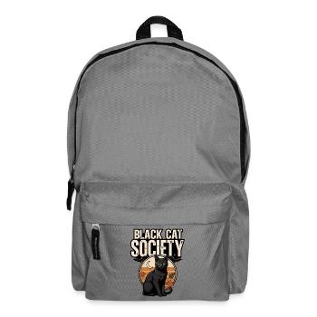 Black Cat Halloween – Black Cat Gesellschaft - Rucksack - Mittelgrau - Vorne