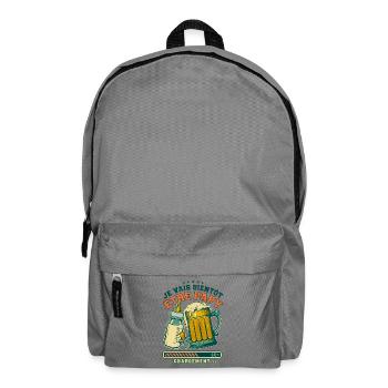 Futur Papy Humour Annonce Grossesse - Sac à dos - gris éléphant - Devant