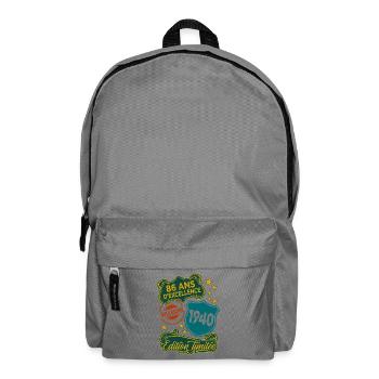 86 Ans Millésime 1940 Edition Limitée Anniversaire - Sac à dos - gris éléphant - Devant