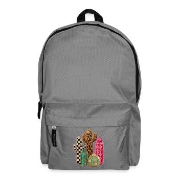 Cactus du jardin de cactus - Sac à dos - gris éléphant - Devant