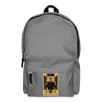 Agent de sécurité | Tarot de sécurité - Sac à dos - gris éléphant - Devant