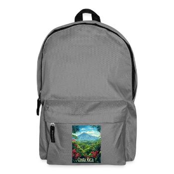 Costa Rica Tropische Landschaft Abenteuer - Rucksack - Mittelgrau - Vorne