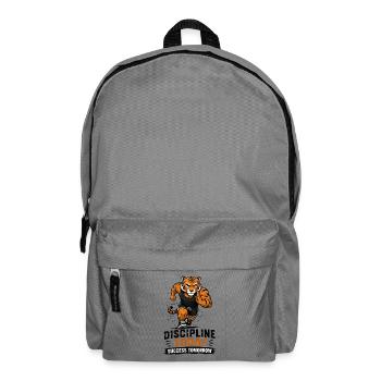 Discipline today succes tomorrow - Rucksack - Mittelgrau - Vorne