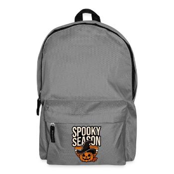 Halloween Pumpkin – Saison Effrayante - Sac à dos - gris éléphant - Devant