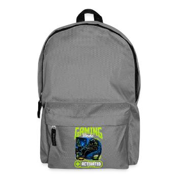 Gamer Gaming Cat Video Game - Rucksack - Mittelgrau - Vorne
