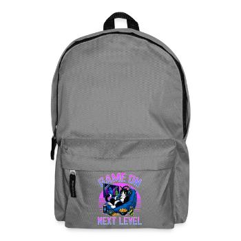 Gamer Gaming Cat Video Game - Rucksack - Mittelgrau - Vorne