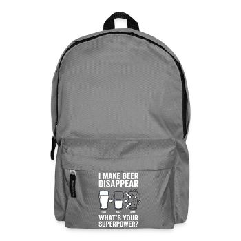 Ich Lasse Bier Verschwinden Craft Beer - Rucksack - Mittelgrau - Vorne