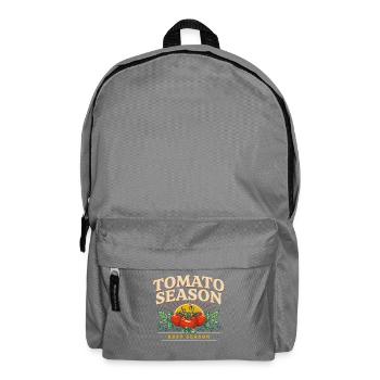 Tomatensaison: Beste Saison - Rucksack - Mittelgrau - Vorne