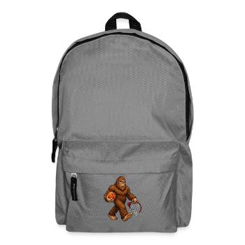 Basketball Bigfoot Sasquatch Lustiger Bigfoot - Rucksack - Mittelgrau - Vorne