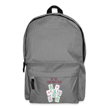 In My Mahjong Era Mahjong Game Social Club - Backpack - elephant grey - Front