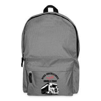 Girl Truck Driver - Backpack - elephant grey - Front