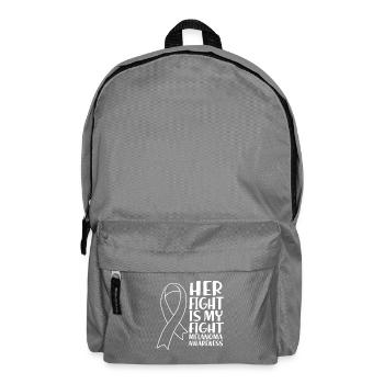 Hautkrebs Melanom - Rucksack - Mittelgrau - Vorne