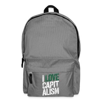 J’adore le capitalisme Entrepreneurs Actions Capitalisme - Sac à dos - gris éléphant - Devant
