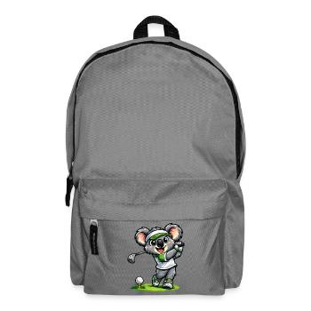 Süßer Koala spielt Golf - Rucksack - Mittelgrau - Vorne