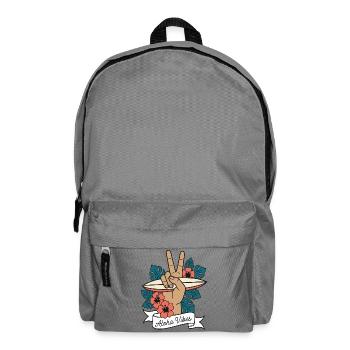 Aloha Vibes Surfen Peace Hand Hawaii - Rucksack - Mittelgrau - Vorne