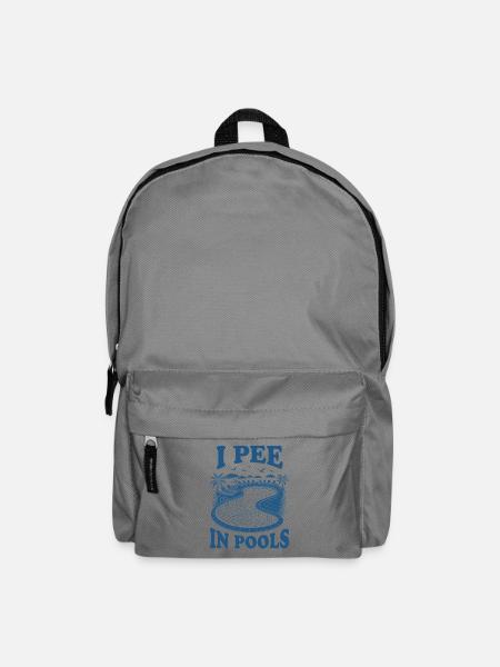 Ich pinkle in Pools - Rucksack - Mittelgrau