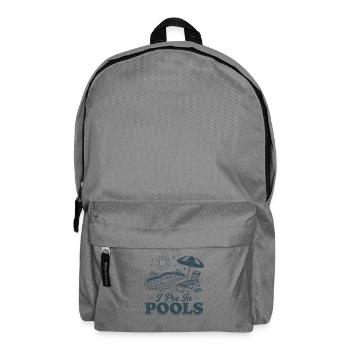 Ich pinkle in Pools - Rucksack - Mittelgrau - Vorne