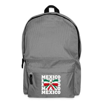 MEXICO Mexican Flag National Pride - Backpack - elephant grey - Front