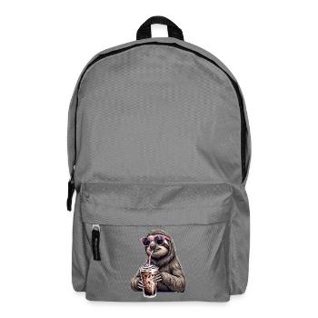Faultier Eiskaffee  - Rucksack - Mittelgrau - Vorne