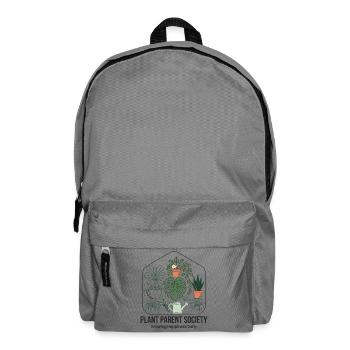 Plant Parent Society: Grüner Lebensstil - Rucksack - Mittelgrau - Vorne