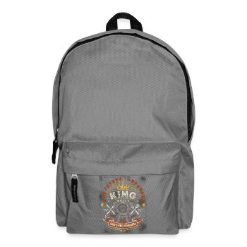 King of the Grill: Dad's BBQ Kingdom - Rucksack - Mittelgrau - Vorne