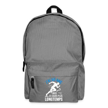 50 Ans Je Cours Plus Longtemps Humour Coureur - Sac à dos - gris éléphant - Devant