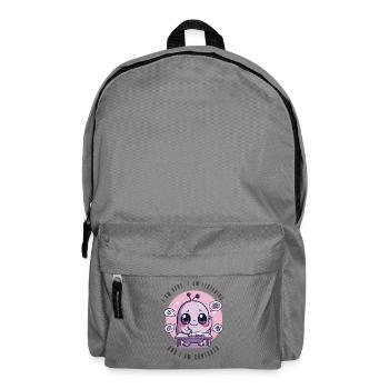 Ich höre zu und bin verwirrt, Außerirdischer - Rucksack - Mittelgrau - Vorne