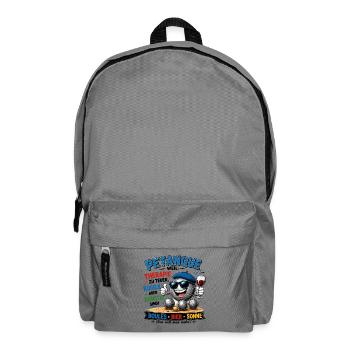  Petanque Weill Therapie Zu Teuer Kugeln Aber - Rucksack - Mittelgrau - Vorne