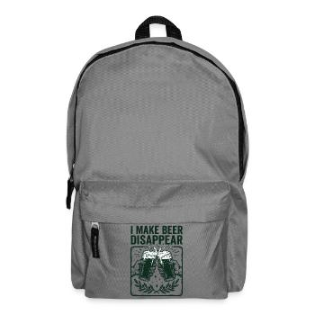 I Make Beer Disappear Craft Beer - Backpack - elephant grey - Front