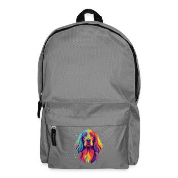 Watercolor Irish Setter - Colonne Rouge Papa du chien Setter - Sac à dos - gris éléphant - Devant