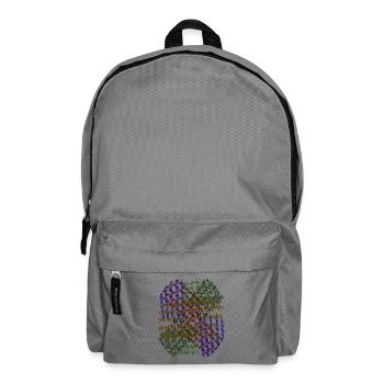 Kaleidoscopic circular pressure - Backpack - elephant grey - Front