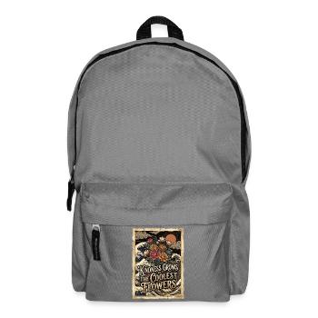 La gentillesse fait pousser les fleurs les plus fraîches - Sac à dos - gris éléphant - Devant