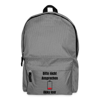 Niedrige Batterie Silhouette - Rucksack - Mittelgrau - Vorne