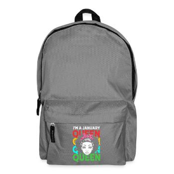 Zodiac sign Aquarius - Backpack - elephant grey - Front