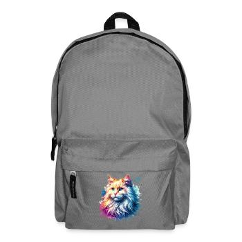 Motif du chat angora turc - Sac à dos - gris éléphant - Devant
