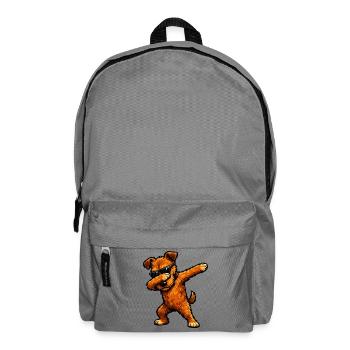 Dabbing Irish Terrier in Comic Style - Backpack - elephant grey - Front