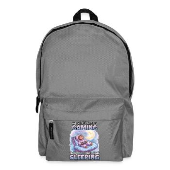 Gaming Weekend: Sleeping Sloth - Backpack - elephant grey - Front